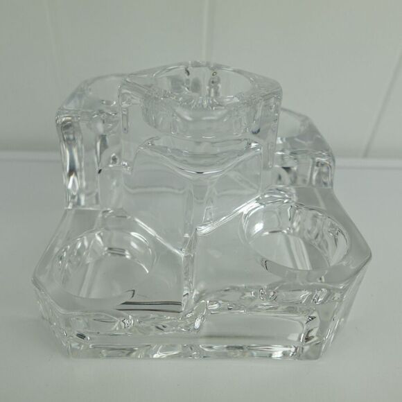 PartyLite Crystal Castle 5 Tier Votive Tea Light Candle Holder - Picture 1 of 12